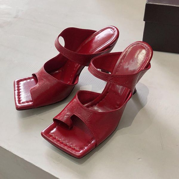 slippers prova perfetto woman clip-on square toe shoes party flip flops high heel zapatos de mujer, Black
slippers prova perfetto woman clip-on square toe shoes party flip flops high heel zapatos de mujer, Black