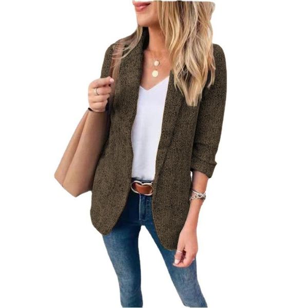 women's suits & blazers leisure small suit coat autumn and winter slim short professional large women, White;black
women's suits & blazers leisure small suit coat autumn and winter slim short professional large women, White;black
