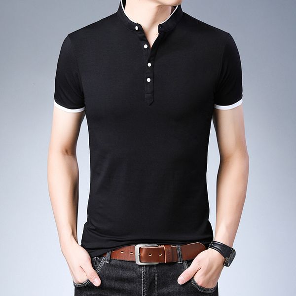 2021 new tshirt summer short sleeve cotton tee shirt fashion slim fit business casual brand clothing men mandarin collart-shirts o18a, White;black
2021 new tshirt summer short sleeve cotton tee shirt fashion slim fit business casual brand clothing men mandarin collart-shirts o18a, White;black