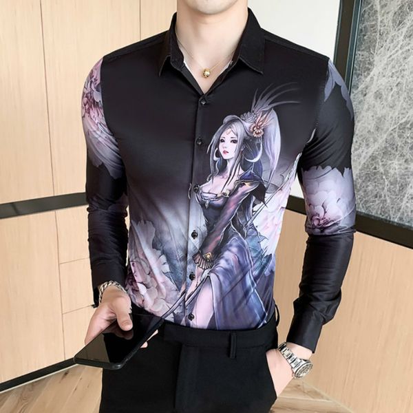 anime game of printing for british-style men manga long fine fitting streetwear shirts social party shirt casual chemise homme nx7w, White;black
anime game of printing for british-style men manga long fine fitting streetwear shirts social party shirt casual chemise homme nx7w, White;black