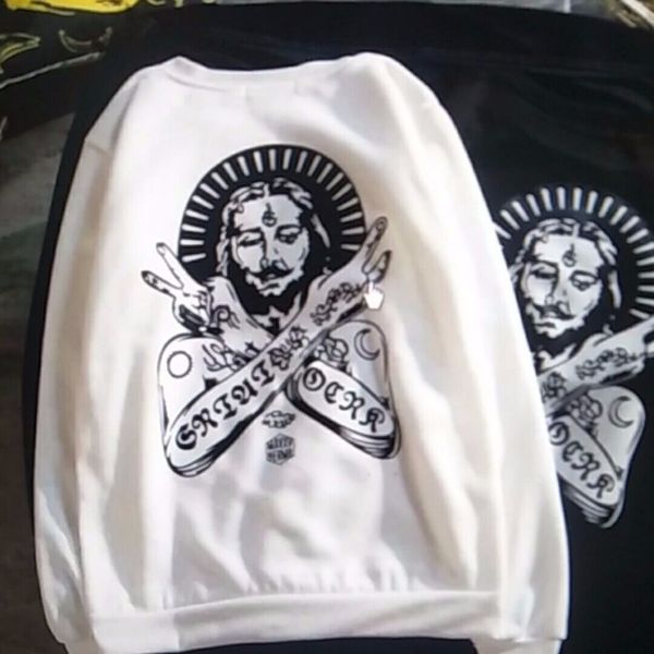 couple bodyguard pharaon autumn plush and winter fashion brand round neck long sleeve ins super fire cec men's, Black
couple bodyguard pharaon autumn plush and winter fashion brand round neck long sleeve ins super fire cec men's, Black