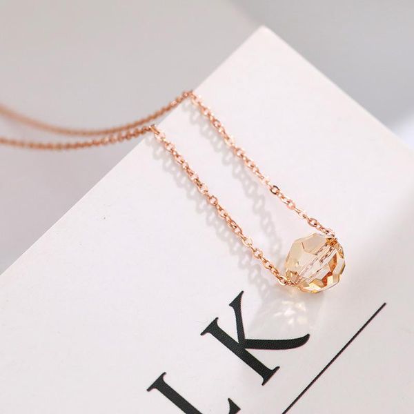 chains v-401 korean version of simple round crystal titanium steel clavicle chain fashion style net red same, Silver
chains v-401 korean version of simple round crystal titanium steel clavicle chain fashion style net red same, Silver
