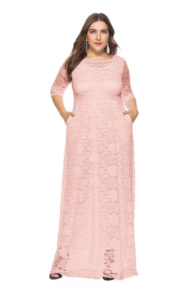 plus size dresses women's hollow pocket dress european and american high-quality evening long skirt, Black
plus size dresses women's hollow pocket dress european and american high-quality evening long skirt, Black