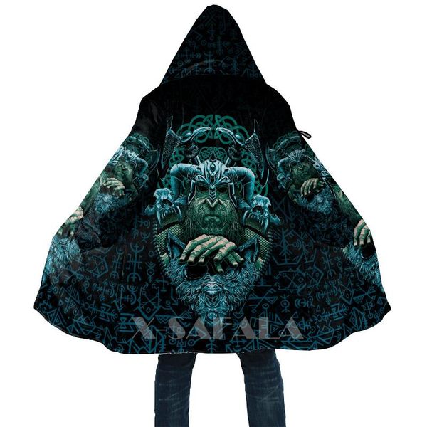 men's wool & blends viking style cloak odin with fenrir 3d printed hoodie long duffle coat hooded blanket thick jacket cotton pullovers, Black
men's wool & blends viking style cloak odin with fenrir 3d printed hoodie long duffle coat hooded blanket thick jacket cotton pullovers, Black