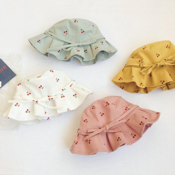 new spring summer baby girls cherry printed bucket hats korean style outdoor vacation toddlers kids sunshade caps, Yellow
new spring summer baby girls cherry printed bucket hats korean style outdoor vacation toddlers kids sunshade caps, Yellow