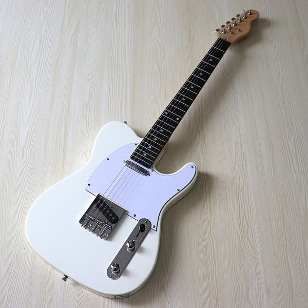 white electric guitar 39 inch full solid basswood body 6 strings high gloss finish wood 22 frets
white electric guitar 39 inch full solid basswood body 6 strings high gloss finish wood 22 frets