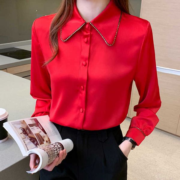 korean women shirts blouses woman chiffon blouse long sleeve elegant office lady basic shirt plus size 210531, White
korean women shirts blouses woman chiffon blouse long sleeve elegant office lady basic shirt plus size 210531, White