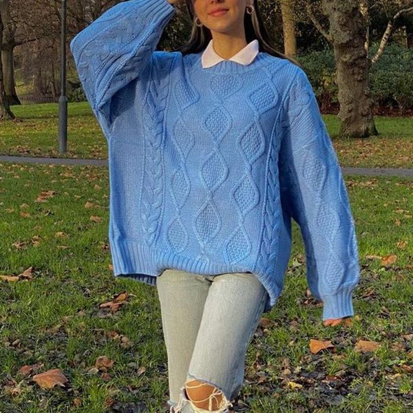 women's sweaters o neck casual oversized green knitted pullover women 2021 autumn jumpers plus size winter outerwear mujer, White;black
women's sweaters o neck casual oversized green knitted pullover women 2021 autumn jumpers plus size winter outerwear mujer, White;black