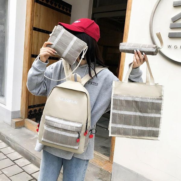 backpack schoolbag female junior high school students campus day korean version of small fresh, simple and ancient girl
backpack schoolbag female junior high school students campus day korean version of small fresh, simple and ancient girl