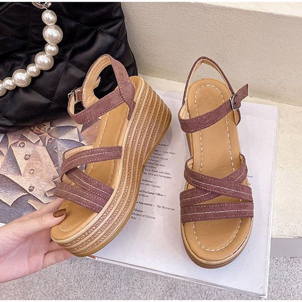 sandals ankle strap women 2021 summer thick bottom buckle wedges female bohemia shoes cross ladies pumps fashion sandalies, Black
sandals ankle strap women 2021 summer thick bottom buckle wedges female bohemia shoes cross ladies pumps fashion sandalies, Black