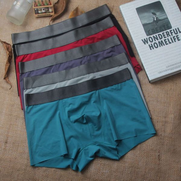 simple style plain ice silk one piece traceless men's boxer underwear xiajia cool and breathable flat corner, Black;white
simple style plain ice silk one piece traceless men's boxer underwear xiajia cool and breathable flat corner, Black;white