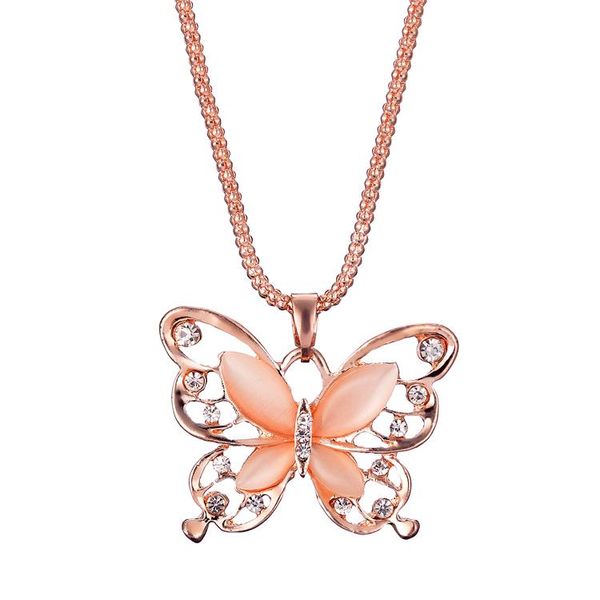 pendant necklaces necklace fashion women rose gold opal butterfly charm long chain jewelry for layered #y5, Silver
pendant necklaces necklace fashion women rose gold opal butterfly charm long chain jewelry for layered #y5, Silver