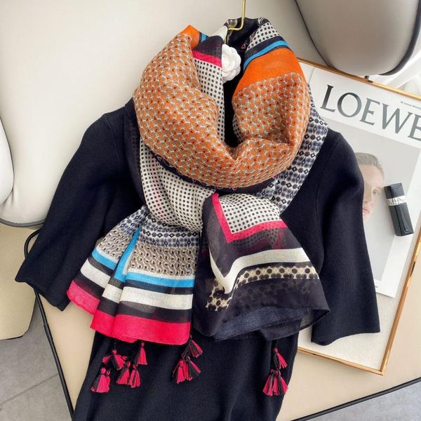 scarves 2021 korean cotton women's scarf spring and autumn winter fashion cape with thin warm neck long silk, Blue;gray
scarves 2021 korean cotton women's scarf spring and autumn winter fashion cape with thin warm neck long silk, Blue;gray