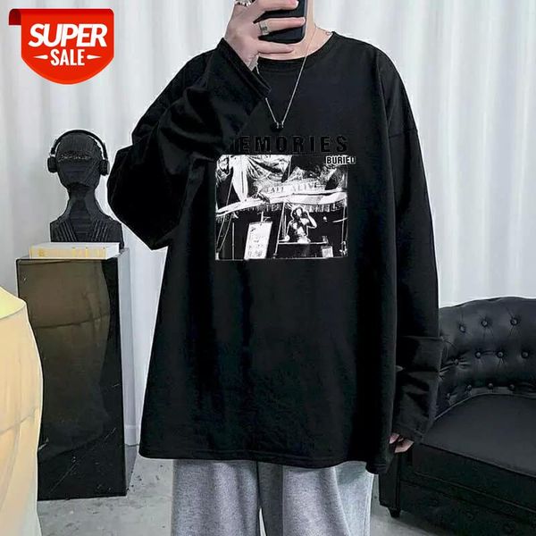 t-shirt men women harajuku style anime letter graphic hip-hop students autumn winter korean style loose long-sleeve shirt #av0f, White;black
t-shirt men women harajuku style anime letter graphic hip-hop students autumn winter korean style loose long-sleeve shirt #av0f, White;black
