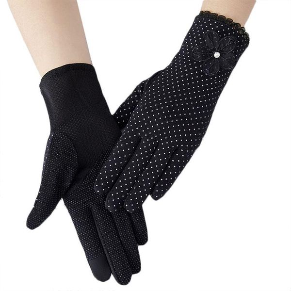 five fingers gloves women summer driving non-slip touchscreen sun protection bowknot mittens 449f, Blue;gray
five fingers gloves women summer driving non-slip touchscreen sun protection bowknot mittens 449f, Blue;gray