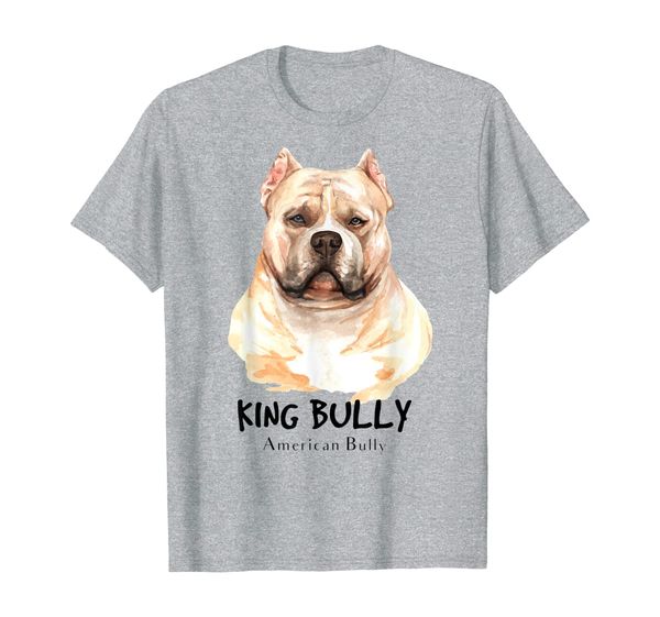 king bully - american bully t-shirt, White;black