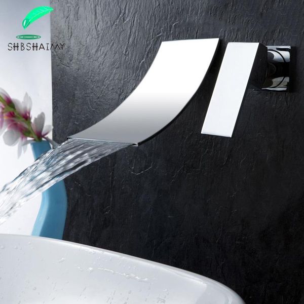 bathroom sink faucets shbshaimy chrome basin faucet concealed single handle wall-mounted cold and embedded waterfall split type
bathroom sink faucets shbshaimy chrome basin faucet concealed single handle wall-mounted cold and embedded waterfall split type