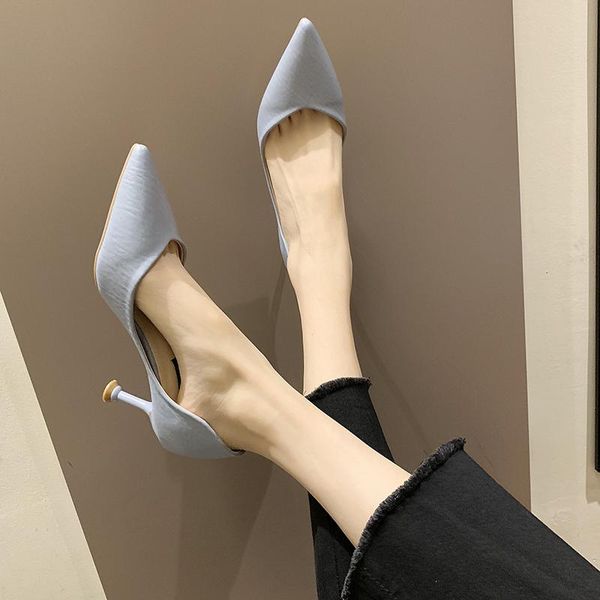 dress shoes 2021 spring fashion wild high heel stiletto pu leather pointed shallow mouth single female kitten with u28-34, Black
dress shoes 2021 spring fashion wild high heel stiletto pu leather pointed shallow mouth single female kitten with u28-34, Black
