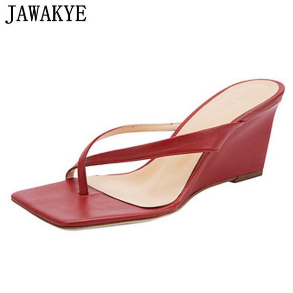 slippers jawakye flipflops wedge sandals woman genuine leather casual dress mules square toe ladies outdoor chic summer slides, Black
slippers jawakye flipflops wedge sandals woman genuine leather casual dress mules square toe ladies outdoor chic summer slides, Black