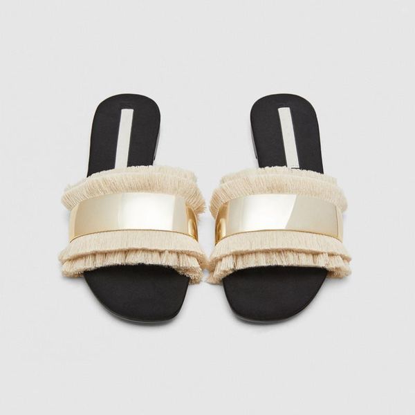 slippers 2021 spring/summer bohemian beach shoes women flats sandals furry fringed flat flip flops casual slides sandalias femininas, Black
slippers 2021 spring/summer bohemian beach shoes women flats sandals furry fringed flat flip flops casual slides sandalias femininas, Black