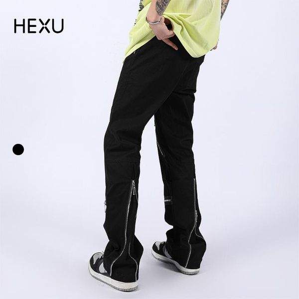 men's pants 2021 harajuku cool pant casual straight streetwear zipper fashion men trousers high street clothes goth 87195-1, Black
men's pants 2021 harajuku cool pant casual straight streetwear zipper fashion men trousers high street clothes goth 87195-1, Black