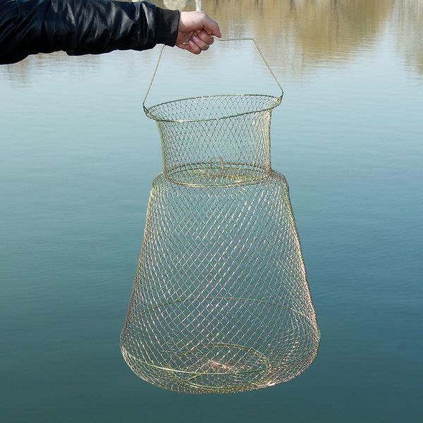 25/ 30/ 33/ 38/ 45cm foldable metal wire fishing net cage iron wire basket for crabs squid shrimp fishing accessory x319g
25/ 30/ 33/ 38/ 45cm foldable metal wire fishing net cage iron wire basket for crabs squid shrimp fishing accessory x319g