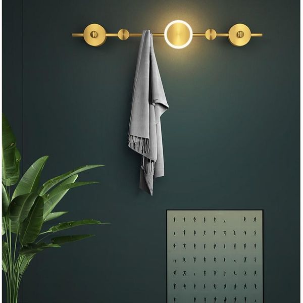 wall lamp modern minimalist copper coat rack entrance hall door shelf hook background living room bedside lights
wall lamp modern minimalist copper coat rack entrance hall door shelf hook background living room bedside lights