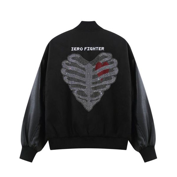 men's jackets harajuku streetwear baseball men embroidered rhinestone heart bomber coats hip hop loose casual winter outerwear, Black;brown
men's jackets harajuku streetwear baseball men embroidered rhinestone heart bomber coats hip hop loose casual winter outerwear, Black;brown