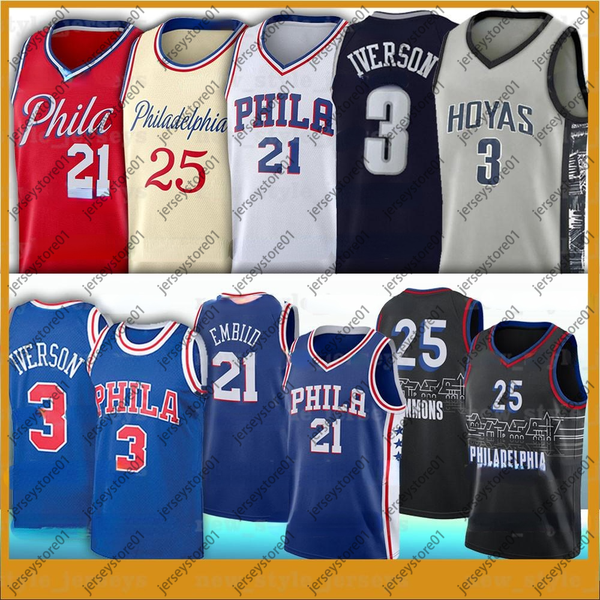 iverson 21 joel 25 ben embiid 3 allen simmons iverson 12 tobias men harris men ncaa basketball jerseys size s-2xl, Black;red
iverson 21 joel 25 ben embiid 3 allen simmons iverson 12 tobias men harris men ncaa basketball jerseys size s-2xl, Black;red