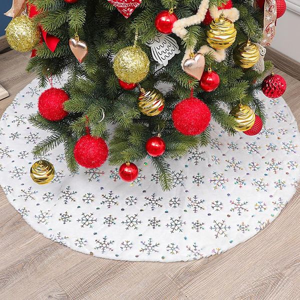 christmas decorations 78cm white flannel embroidered snowflake tree skirt year home decoration tool super soft cover 1pcs
christmas decorations 78cm white flannel embroidered snowflake tree skirt year home decoration tool super soft cover 1pcs