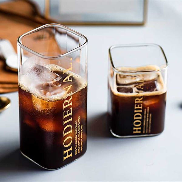 mugs alphabet logo square shape mocha milk water glass mug coffe cup for houseware 
mugs alphabet logo square shape mocha milk water glass mug coffe cup for houseware