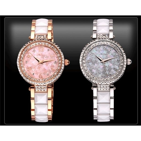 vogue brand melissa women ceramic bracelet watches sparkly crystals dress wrist watch quartz analog relogio montre femme f6595 t200420, Slivery;brown
vogue brand melissa women ceramic bracelet watches sparkly crystals dress wrist watch quartz analog relogio montre femme f6595 t200420, Slivery;brown