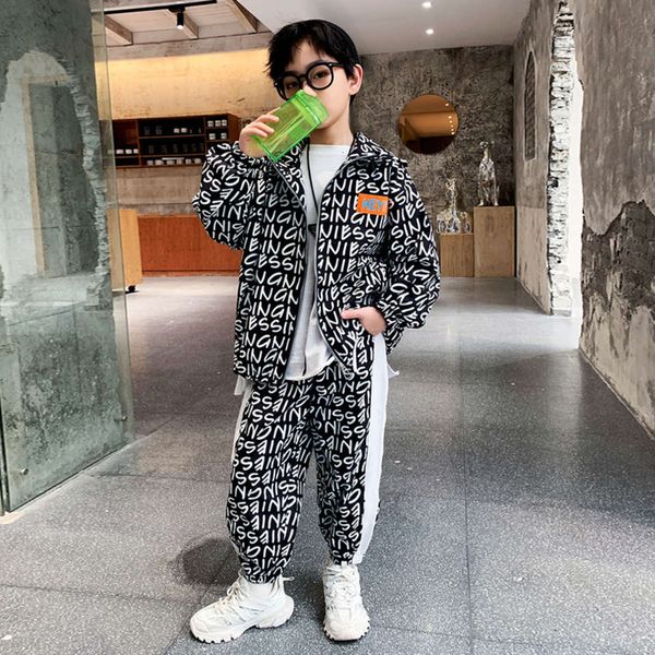 2021 boy's spring autumn new leisure sports two piece suit for korean and chinese children, White
2021 boy's spring autumn new leisure sports two piece suit for korean and chinese children, White
