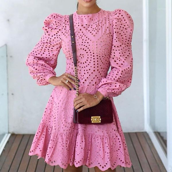 casual dresses dress women elegant hollow out solid pink long sleeve bodycon o neck high waist a-line mini, Black;gray
casual dresses dress women elegant hollow out solid pink long sleeve bodycon o neck high waist a-line mini, Black;gray