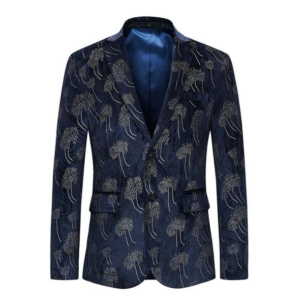 men's suits & blazers plus size masculino print velvet blazer men stylish for mens designer jacket stage costumes, White;black
men's suits & blazers plus size masculino print velvet blazer men stylish for mens designer jacket stage costumes, White;black