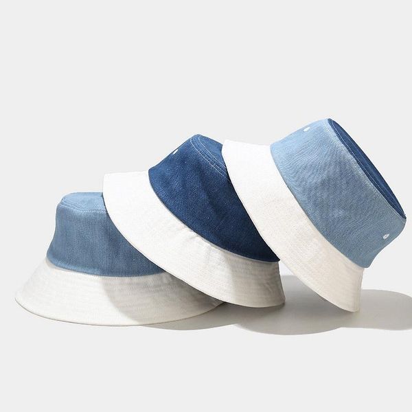 bucket hat women spring jeans fabric summer sun beach blue outdoor fishing accessory teenagers cap wide brim hats, Blue;gray
bucket hat women spring jeans fabric summer sun beach blue outdoor fishing accessory teenagers cap wide brim hats, Blue;gray