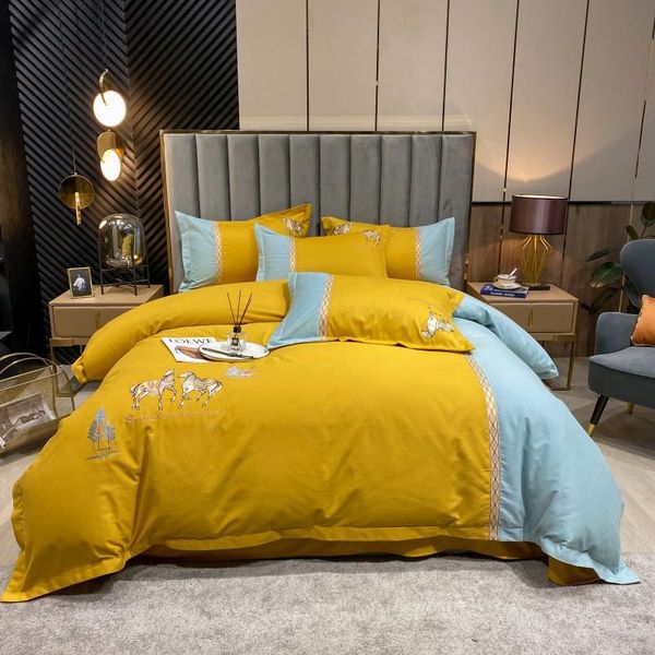 bedding sets luxury orange 100% egyptian cotton thicken sanding steed horse embroidery set duvet cover flat/fitted sheet pillowcases
bedding sets luxury orange 100% egyptian cotton thicken sanding steed horse embroidery set duvet cover flat/fitted sheet pillowcases