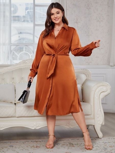 plus tie front shirt dress e246#, Black 
plus tie front shirt dress e246#, Black