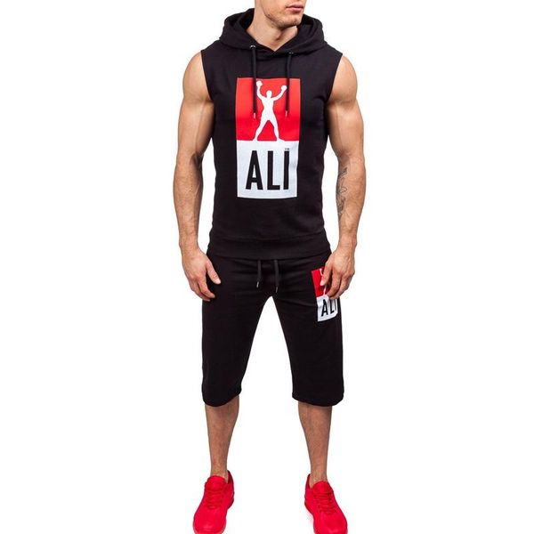 men's tracksuits zogaa fashion tracksuit 2021 brand printed two piece set sleeveless hoodies shorts for fitness running training suit, Gray
men's tracksuits zogaa fashion tracksuit 2021 brand printed two piece set sleeveless hoodies shorts for fitness running training suit, Gray