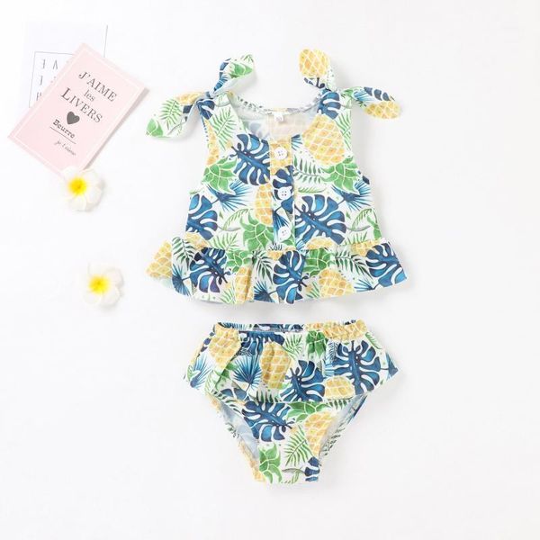 toddler baby girls swimwear ruffle pineapple floral print two piece swimsuit clothes summer sleeveless beach bathing suit one-pieces, Black
toddler baby girls swimwear ruffle pineapple floral print two piece swimsuit clothes summer sleeveless beach bathing suit one-pieces, Black