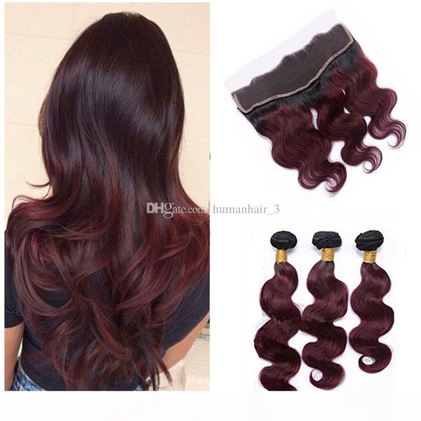 burgundy brazilian hair with 13*4'' full lace frontal ombre 99j wine red body wave virgin human hair bundles with ombre lace front, Black;brown
burgundy brazilian hair with 13*4'' full lace frontal ombre 99j wine red body wave virgin human hair bundles with ombre lace front, Black;brown