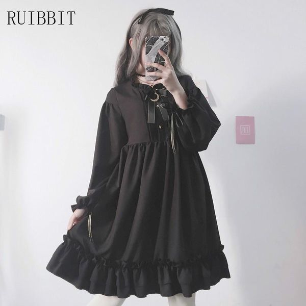casual dresses 2021 autumn arrival women japanes harajuku black dress girl cute long sleeve linen ruffle lolita style kawaii bow, Black;gray
casual dresses 2021 autumn arrival women japanes harajuku black dress girl cute long sleeve linen ruffle lolita style kawaii bow, Black;gray