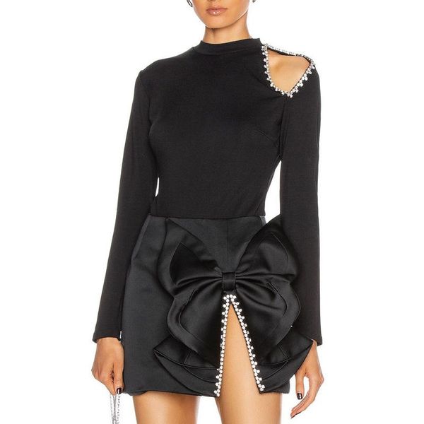 women temperament slim black oblique v-hole rhinestone modification design bottoming bodysuit one-piece + skirt
women temperament slim black oblique v-hole rhinestone modification design bottoming bodysuit one-piece + skirt
