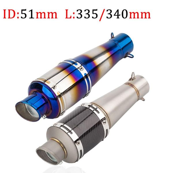exhaust pipe 36mm - 51mm for cbr250 cb400 yzf fz400 z750 ninja universal motorcycle carbon fiber with db killer muffler escape
exhaust pipe 36mm - 51mm for cbr250 cb400 yzf fz400 z750 ninja universal motorcycle carbon fiber with db killer muffler escape