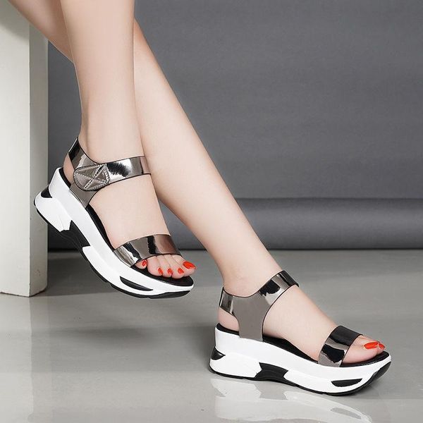 sandals 2021 fashion summer women flat platform comfort casual punk shoes lady woman footwear, Black
sandals 2021 fashion summer women flat platform comfort casual punk shoes lady woman footwear, Black