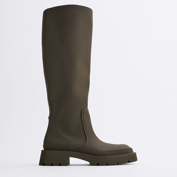 za women's 2021 round head ls than knee martin autumn and winter thick bottom high tube knight boots, Black
za women's 2021 round head ls than knee martin autumn and winter thick bottom high tube knight boots, Black