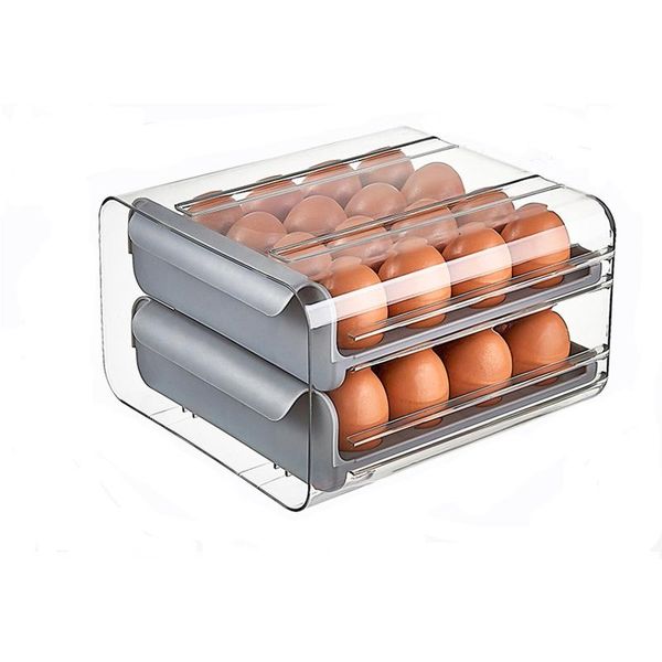 storage bottles & jars 32 grid egg holder plastic drawer type keep fresh box container drop proof rack for kitchen refrigerator
storage bottles & jars 32 grid egg holder plastic drawer type keep fresh box container drop proof rack for kitchen refrigerator