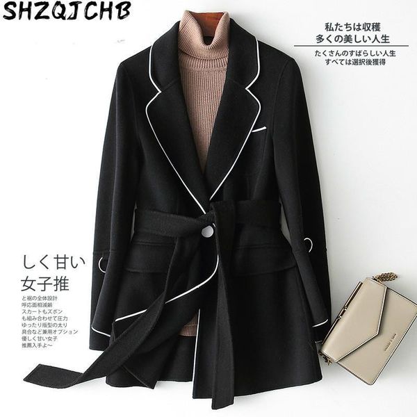 100% wool coat women autumn winter korean double-sided female jackets clothes abrigos para mujer tlr1798 kj5528 women's & blends, Black
100% wool coat women autumn winter korean double-sided female jackets clothes abrigos para mujer tlr1798 kj5528 women's & blends, Black