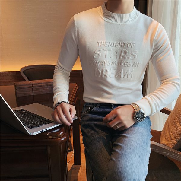 british 2021 new style autumn fashion sleeve long letter male sweater clothes solid fine casual knitted pullovers 3xl- 0v16, White;black
british 2021 new style autumn fashion sleeve long letter male sweater clothes solid fine casual knitted pullovers 3xl- 0v16, White;black