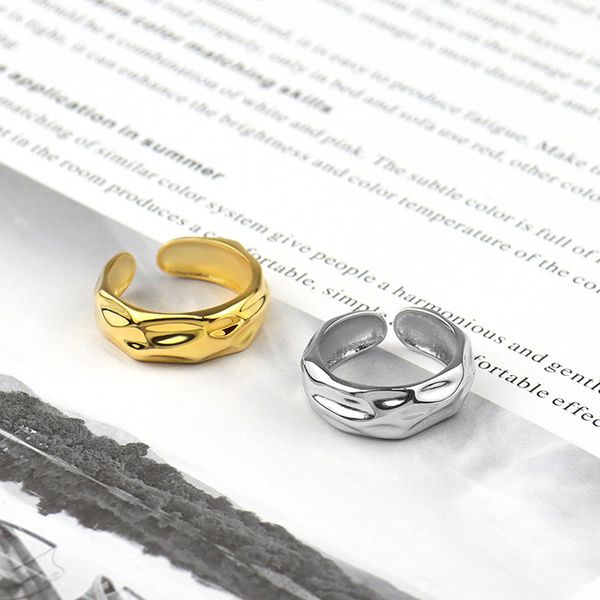 2021 jewelry new fashion couple ring bump and convex irregular gloss design ring, Silver
2021 jewelry new fashion couple ring bump and convex irregular gloss design ring, Silver